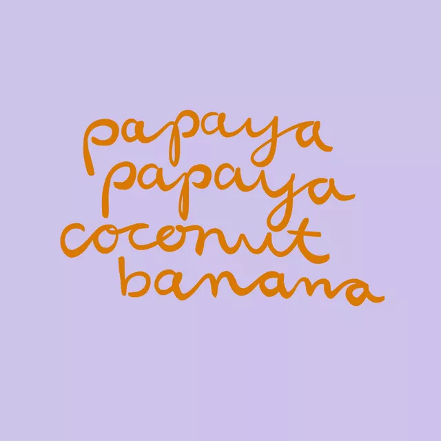Kissen Papaya Coconut Banana