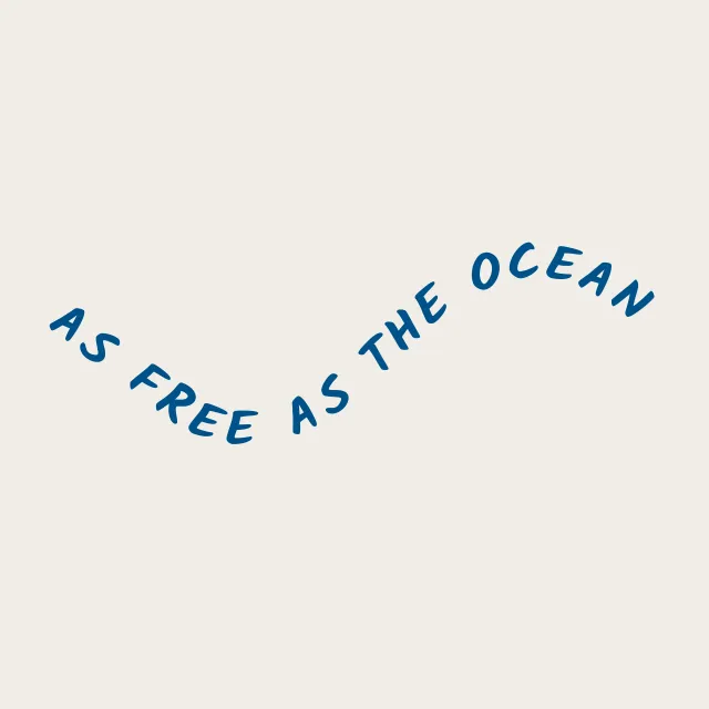 Kissen As free as the ocean
