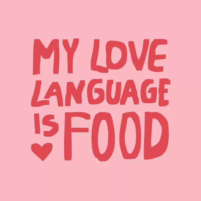 Kissen My Love Language Is Food