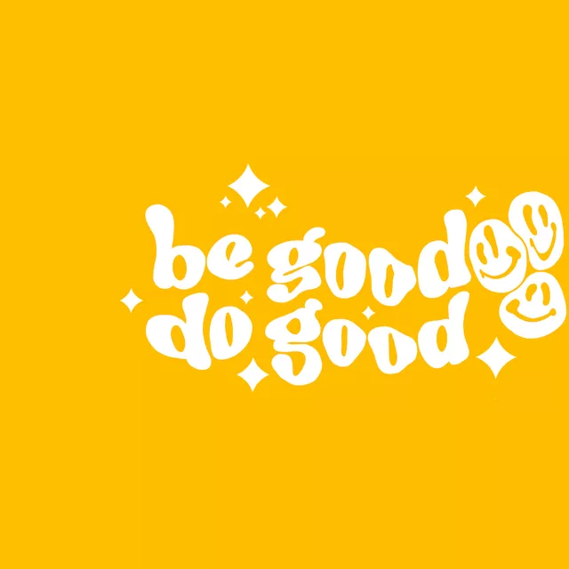 Tischset Be Good Do Good Sonnengelb