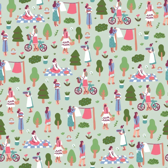 Kissen Green Cottage Life Core