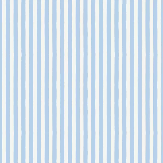 Dekovorhang schmal gestreift hellblau