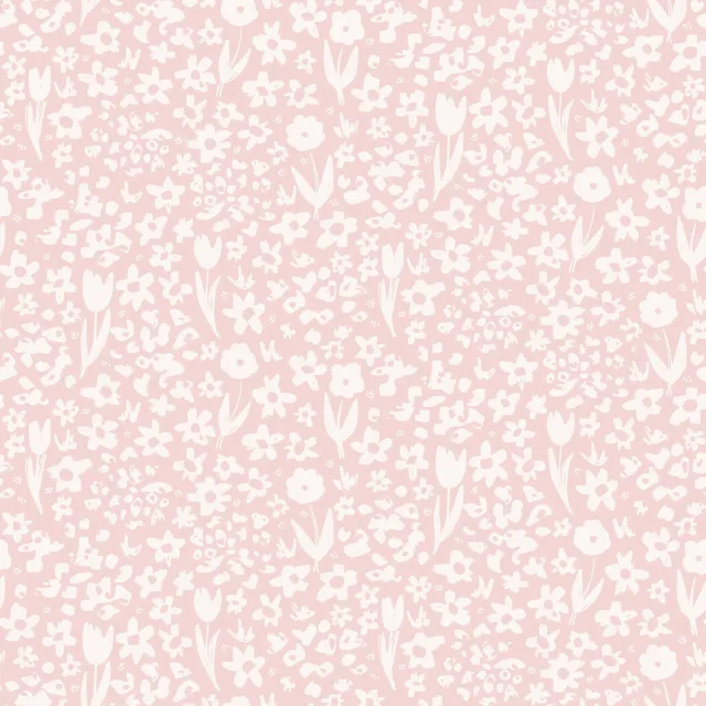 Bankauflage Blumen Muster Spring Rosa