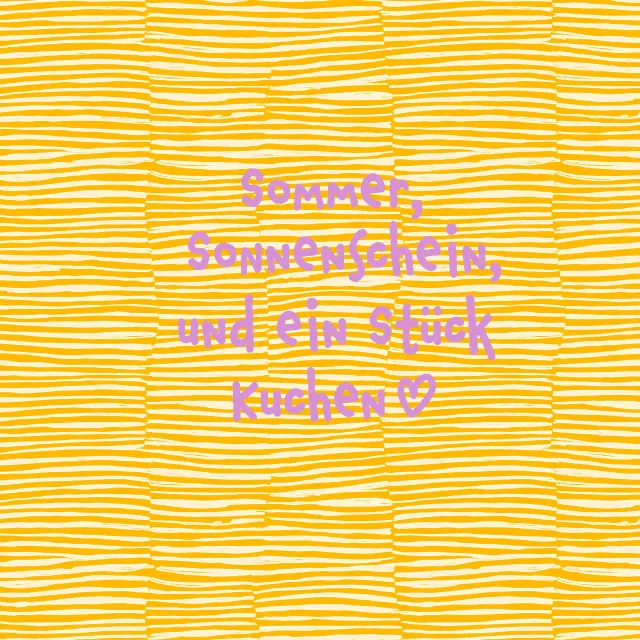 Servietten und-ein-Stueck-Kuchen-gelb