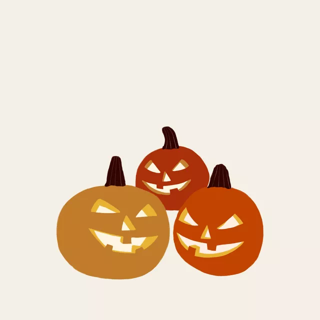 Tischläufer Kürbisse Halloween