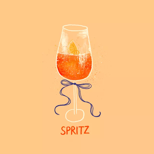 Servietten Sommer Spritz mit Schleife