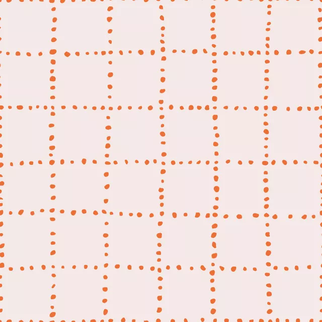 Kissen Dotty Grid rosa