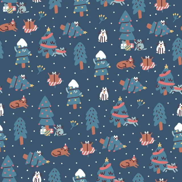 Kissen Christmas Cats