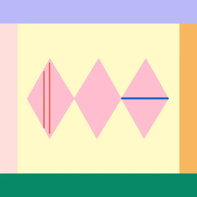 Kissen Colourful Diamonds