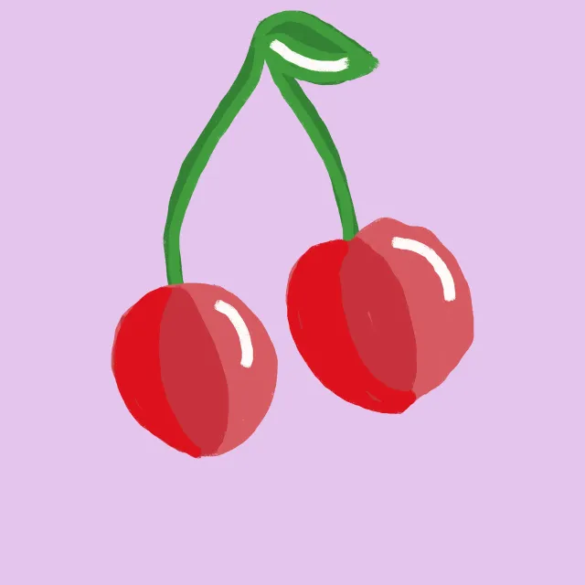 Tischläufer Kirsche auf Flieder