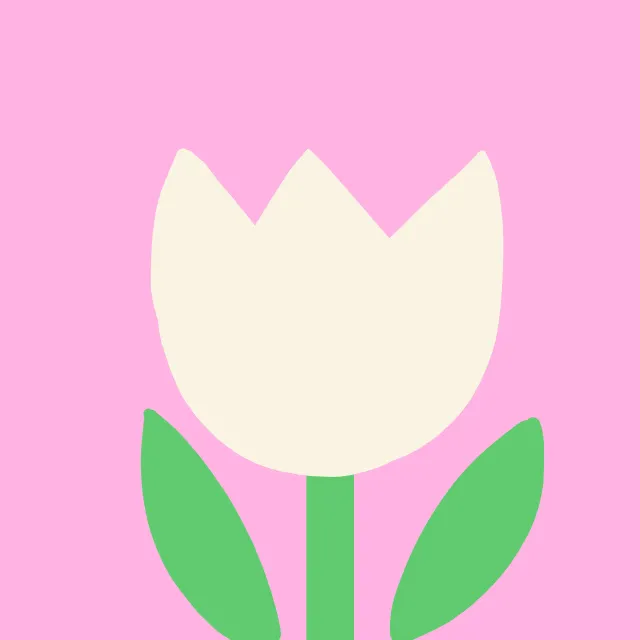 Servietten Weiße Tulpe