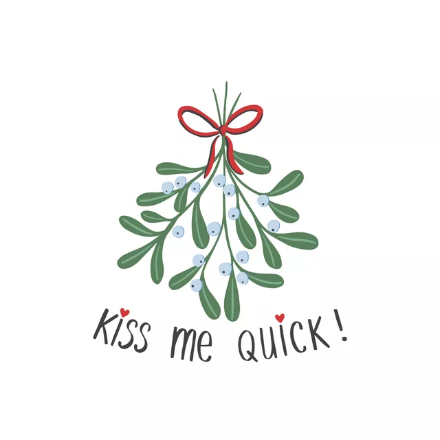 Kissen Kiss Me Quick – Weiß