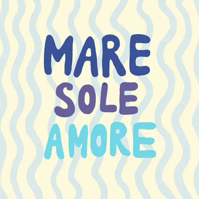 Servietten Mare Sole Amore Wellen