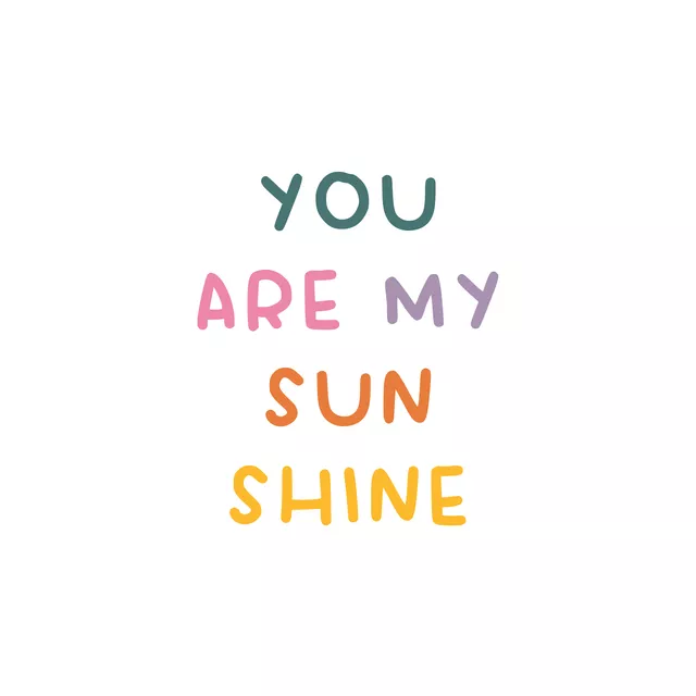 Kissen YOU ARE MY SUNSHINE-Weiss