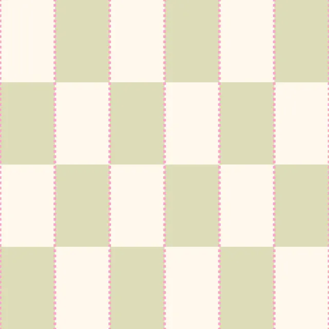 Kissen Kariert mit Nadelstreifen Grün