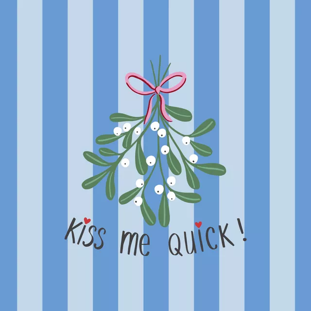 Kissen Kiss Me Quick – Streifen