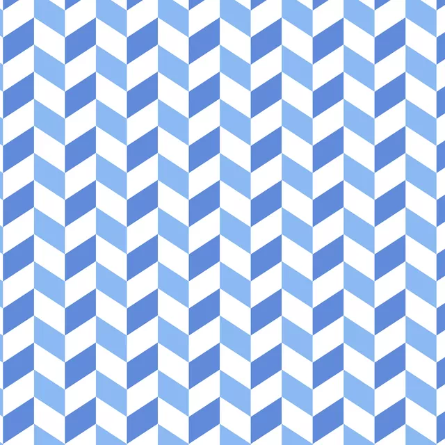 Kissen chevron - blue and white