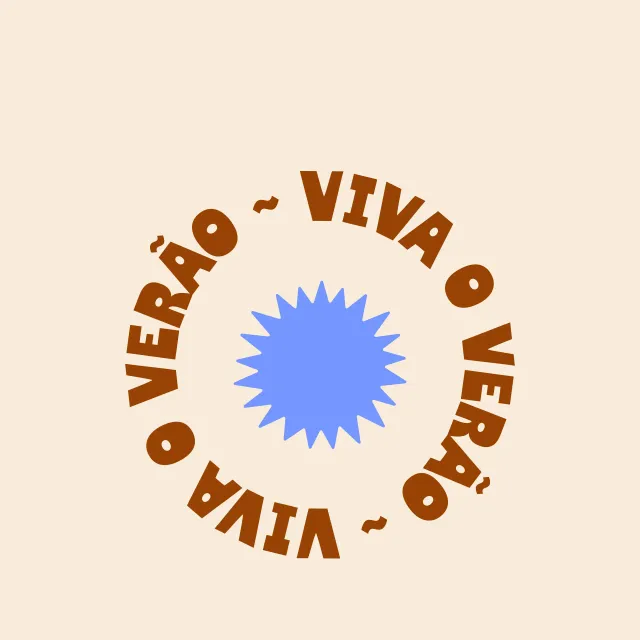 Kissen Sommer Typo "Viva o Verão"