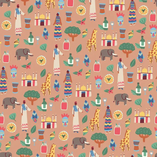 Tischset Nigerian Culture