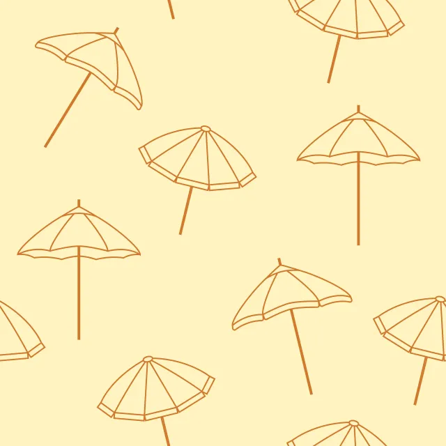 Bankauflage Parasol Pattern Yellow