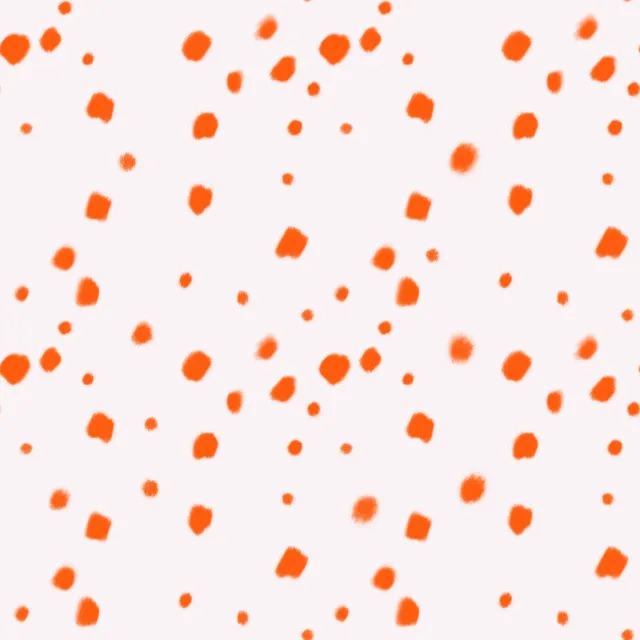 Bodenkissen Fleckenmuster Orange