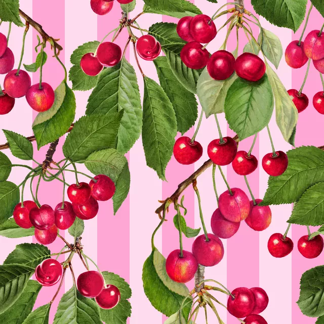 Sitzkissen Summer Cherries Pink