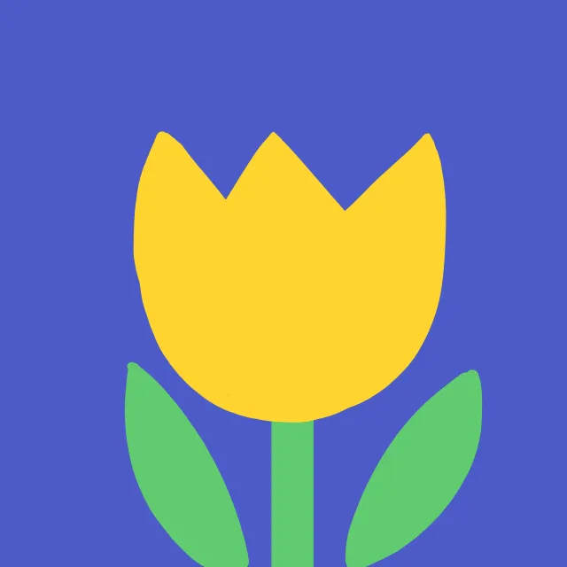 Servietten Gelbe Tulpe