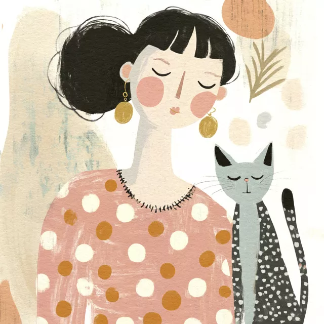 Kissen Ich liebe meine Katze