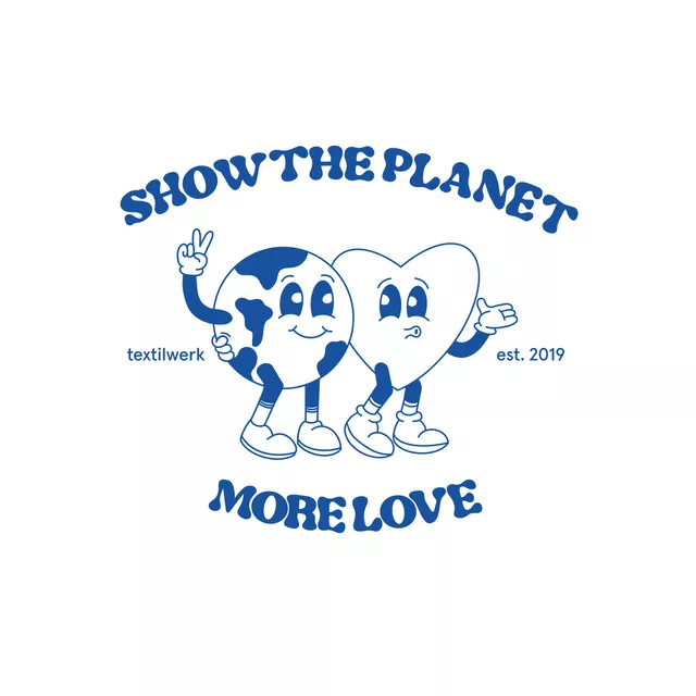 Servietten Show The Planet Meeresblau