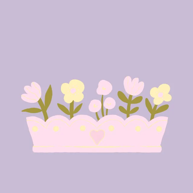 Servietten Blumen im Kasten Pink Lila