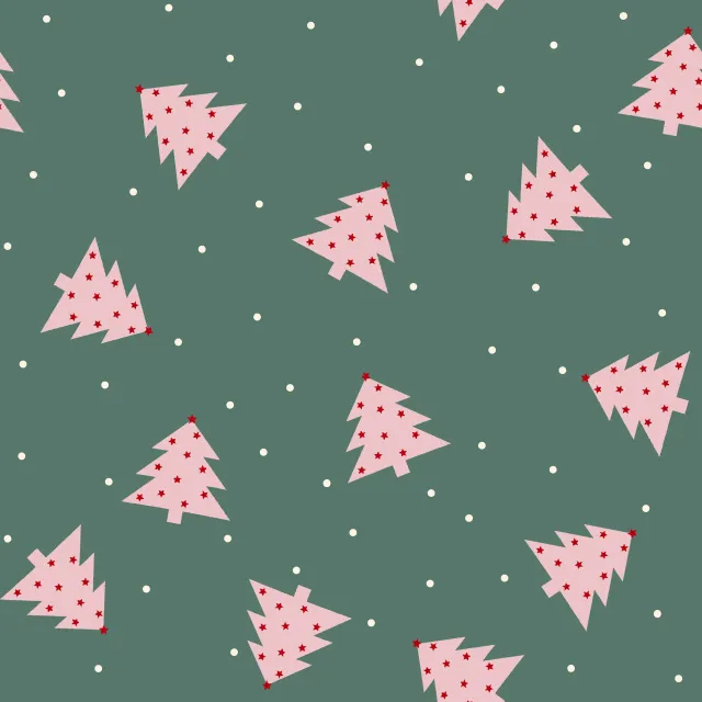 Tischdecke Xmas - Weihnachtsbaum rosa