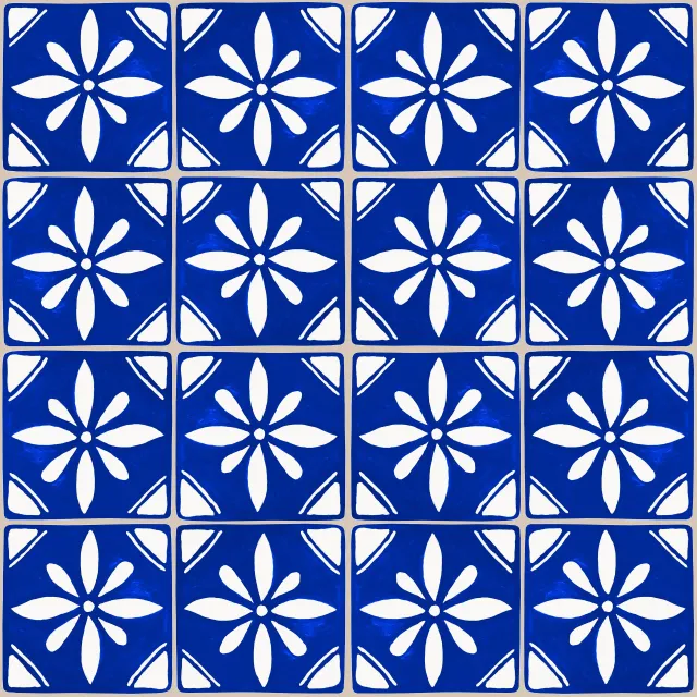 Servietten Azulejo Pattern 6