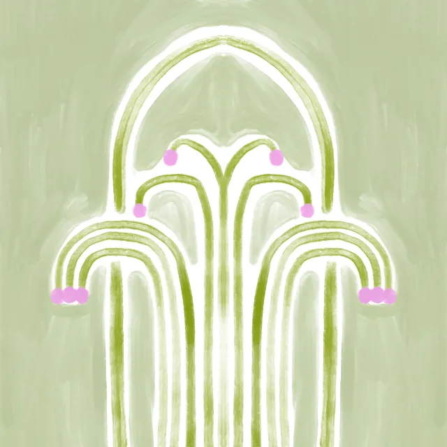 Kissen Fliesen Oxidgrün