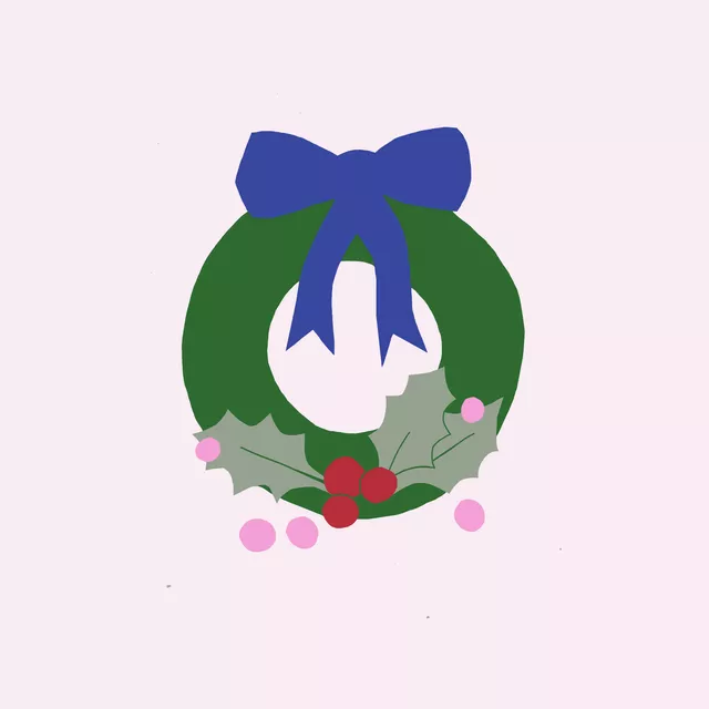 Kissen Kranz auf hellrosa