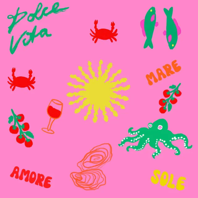 Bankauflage Sommermix Auf Pink