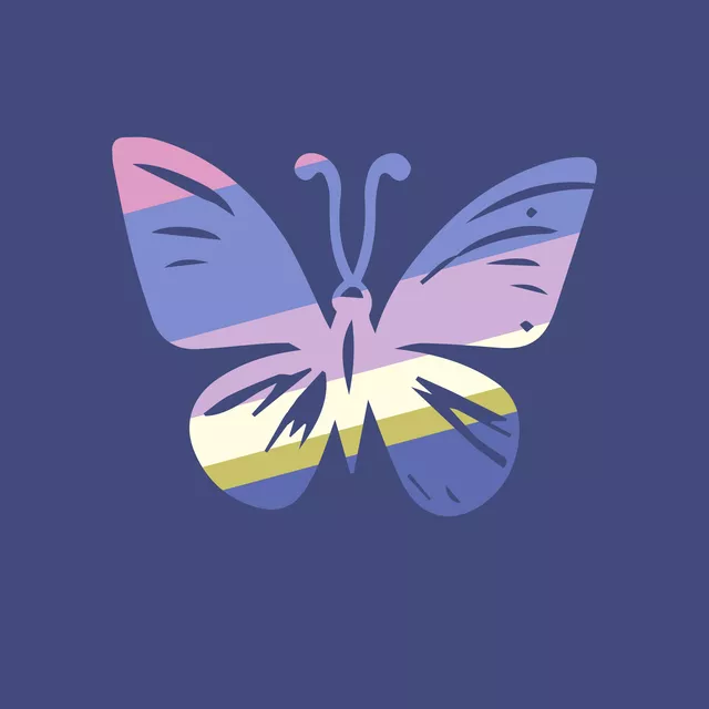 Kissen Farbfreude Schmetterling 1