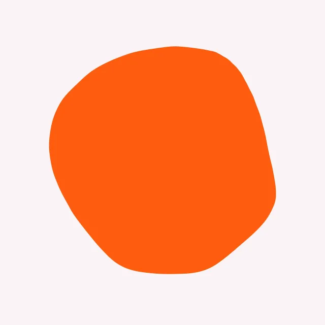 Servietten organischer Kreis Orange