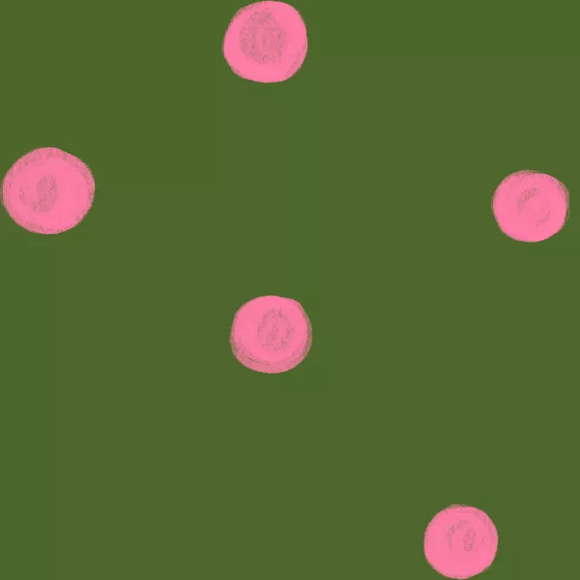 Kissen Punkte Allover Grün