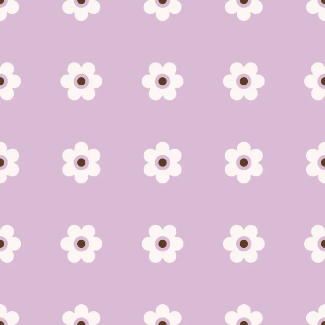 Tischläufer Blümchen Beige Lila Flieder