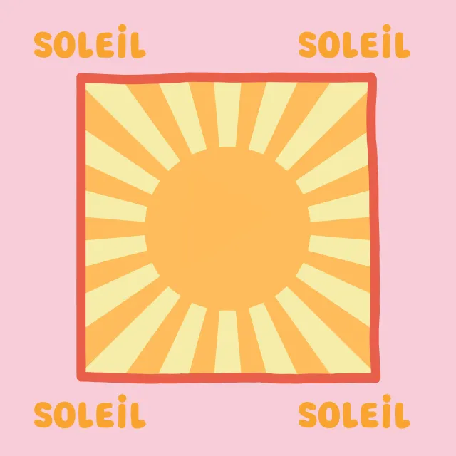 Servietten Soleil Soleil rosa