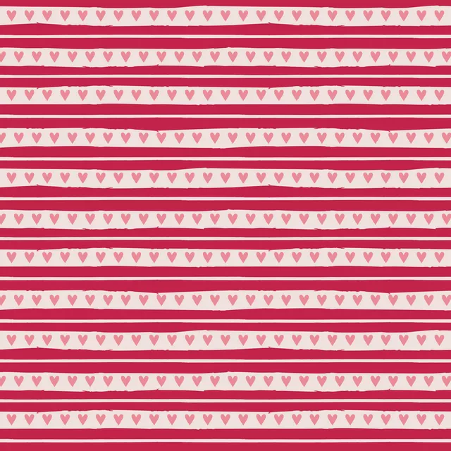Sitzkissen Streifen & Herzen Pink