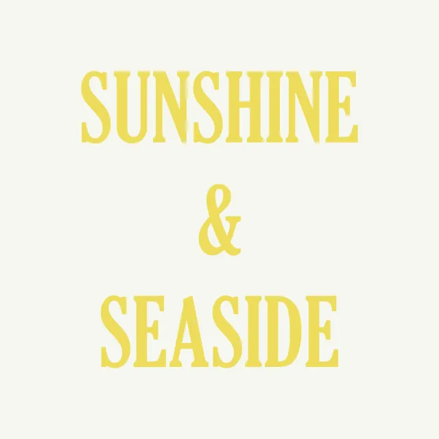 Sitzkissen Sunshine Seaside Weiss