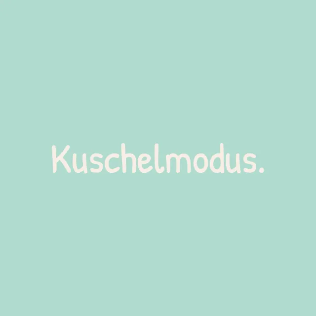 Kissen Kuschelmodus mint grün