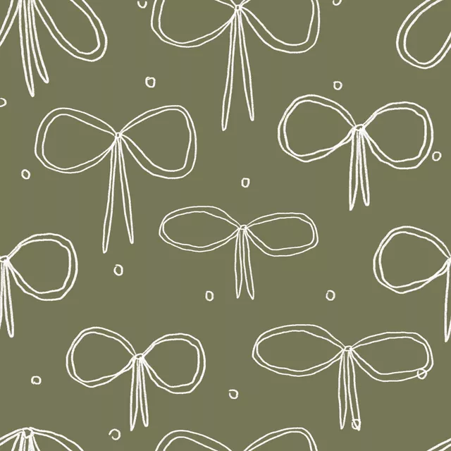 Kissen Schleifenmuster grün