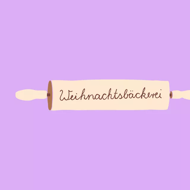 Kissen Nudelholz lila