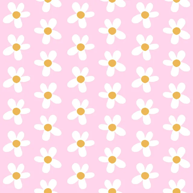 Bankauflage Blumen Muster Daisy Pink