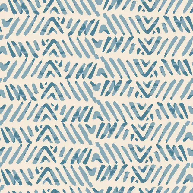 Sitzkissen Boho Paint Blue