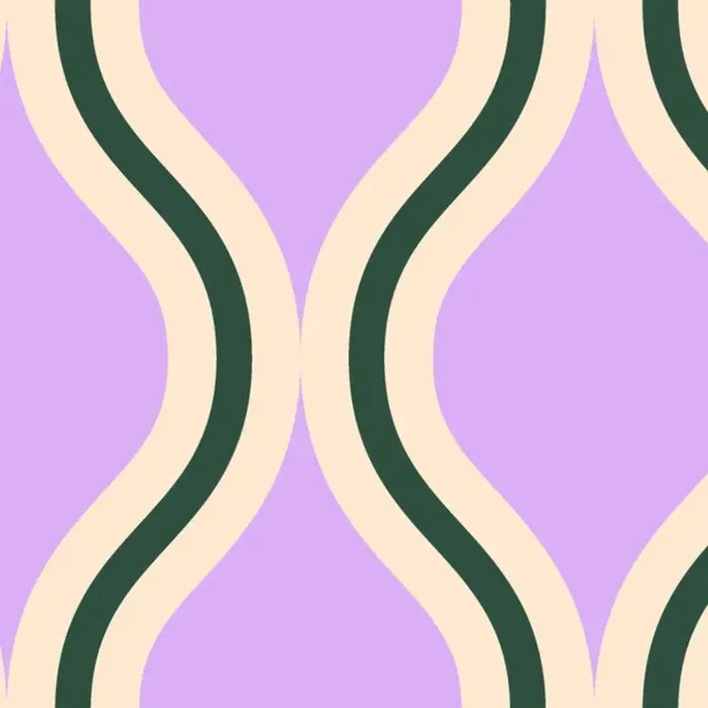 Kissen Wellen Fliesen lila