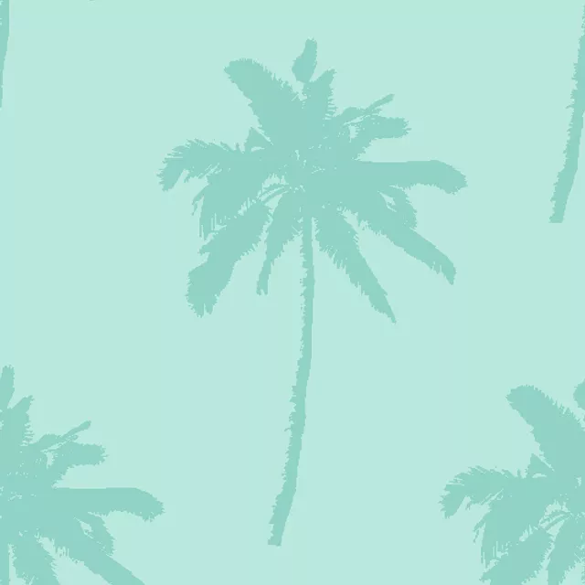 Tischläufer Palmen Pool Blue