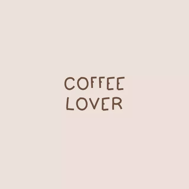 Kissen Coffee Lover Beige